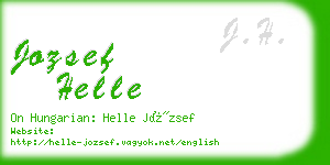 jozsef helle business card